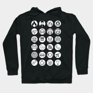 Traveler's Shirt (black and white version) Hoodie